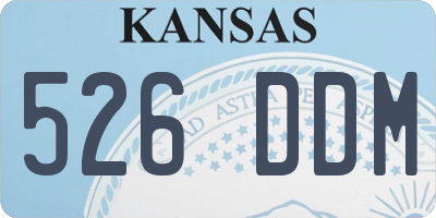 KS license plate 526DDM