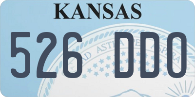KS license plate 526DDO