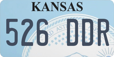 KS license plate 526DDR