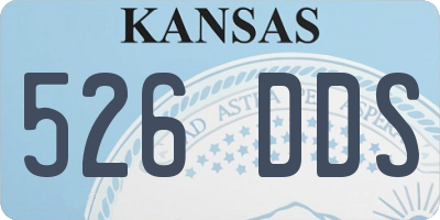 KS license plate 526DDS