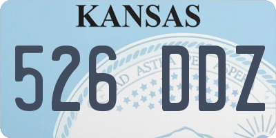 KS license plate 526DDZ