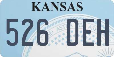 KS license plate 526DEH