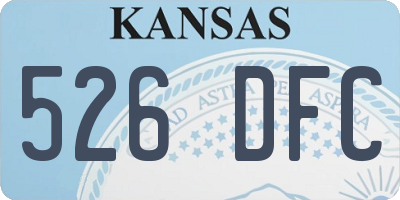 KS license plate 526DFC