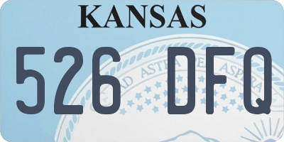 KS license plate 526DFQ