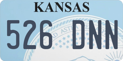 KS license plate 526DNN