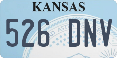 KS license plate 526DNV