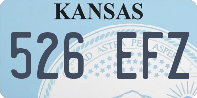 KS license plate 526EFZ