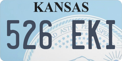 KS license plate 526EKI