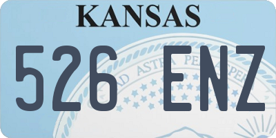 KS license plate 526ENZ