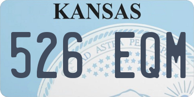 KS license plate 526EQM