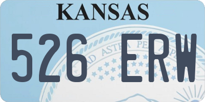 KS license plate 526ERW