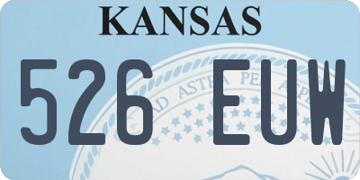 KS license plate 526EUW
