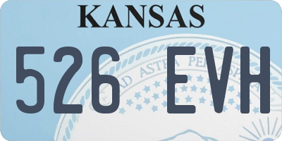 KS license plate 526EVH