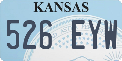 KS license plate 526EYW