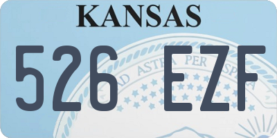 KS license plate 526EZF
