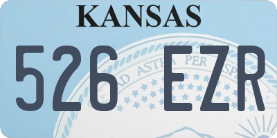 KS license plate 526EZR