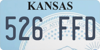 KS license plate 526FFD