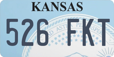 KS license plate 526FKT