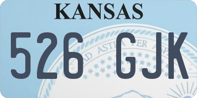 KS license plate 526GJK