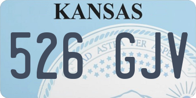 KS license plate 526GJV