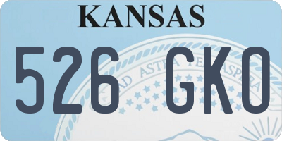 KS license plate 526GKO