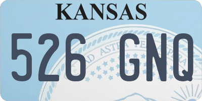 KS license plate 526GNQ