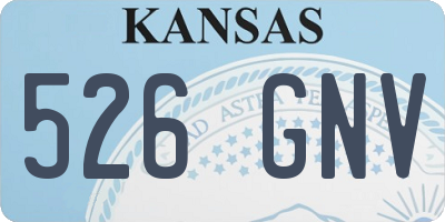 KS license plate 526GNV