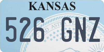 KS license plate 526GNZ