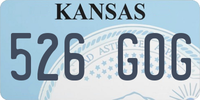 KS license plate 526GOG