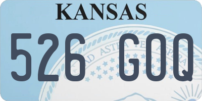 KS license plate 526GOQ