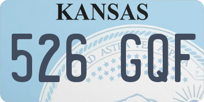 KS license plate 526GQF