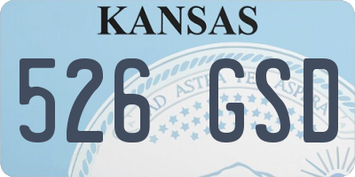 KS license plate 526GSD