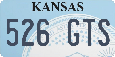 KS license plate 526GTS