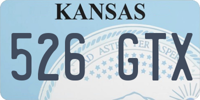 KS license plate 526GTX