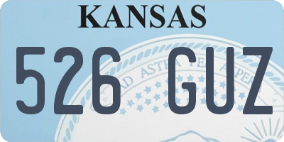 KS license plate 526GUZ
