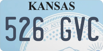 KS license plate 526GVC
