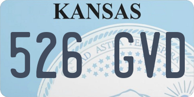KS license plate 526GVD