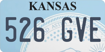 KS license plate 526GVE
