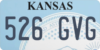 KS license plate 526GVG