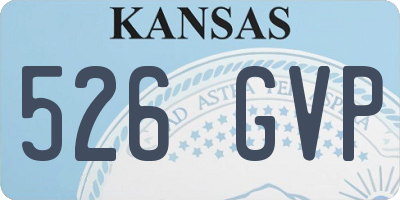 KS license plate 526GVP