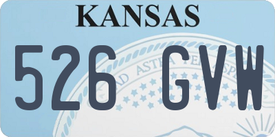 KS license plate 526GVW