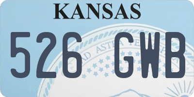 KS license plate 526GWB