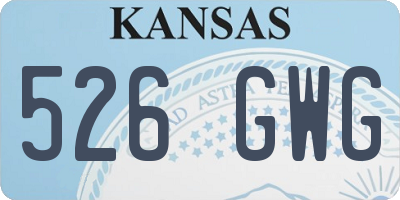 KS license plate 526GWG