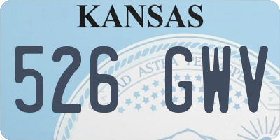 KS license plate 526GWV