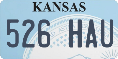 KS license plate 526HAU