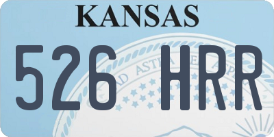 KS license plate 526HRR