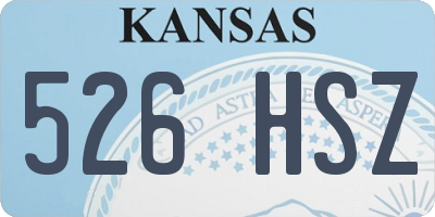 KS license plate 526HSZ