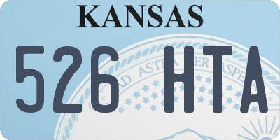 KS license plate 526HTA