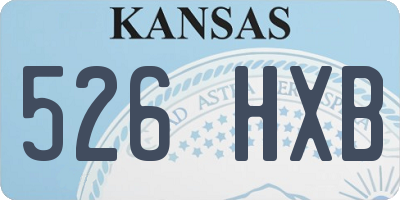 KS license plate 526HXB