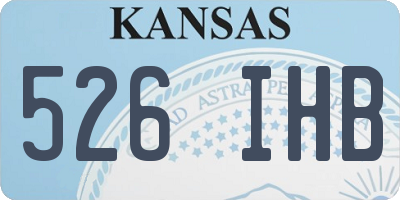 KS license plate 526IHB